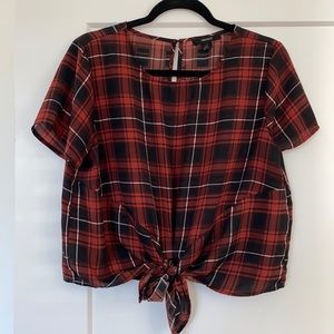 Cropped Plaid Forever 21 Top
